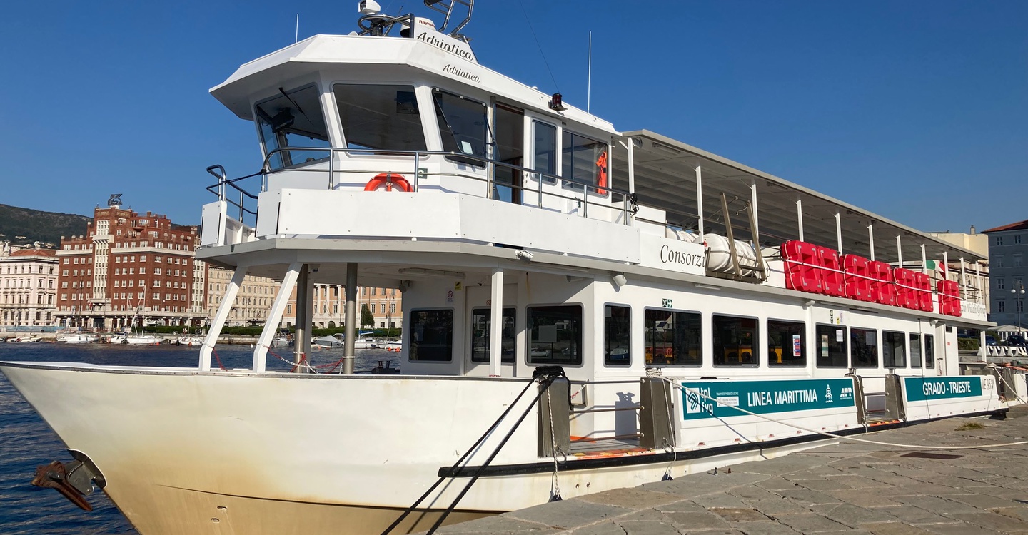 Self-organized day trip by boat to Trieste or to Lignano Sabbiadoro